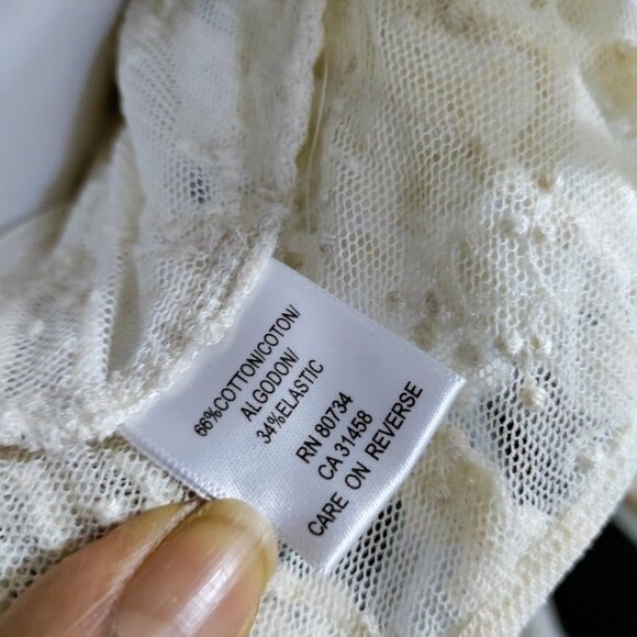 NWT BCBGMaxazria Gypsie Peasant Whimsy Goth Ruffle Tiered Prairie Top Ivory XS - Picture 8 of 13